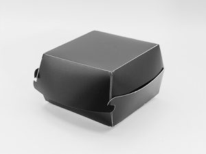 Kraft Papier Burgerbox Nero Klein