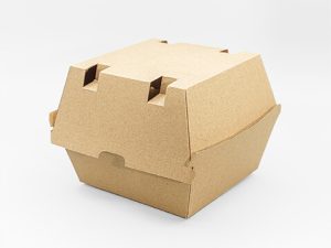 Kraft Papier Burgerbox Wellpapier Groß Drucklaschen